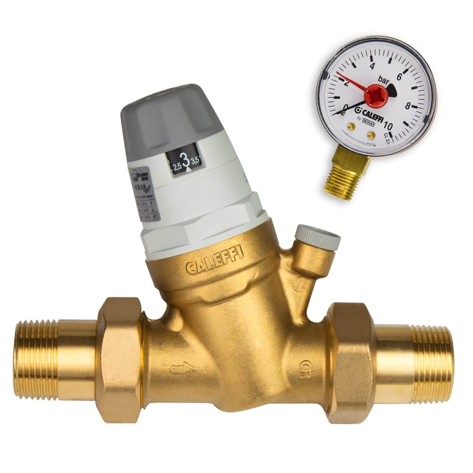 Caleffi Wasser-Druckminderer Редукторы давления 1 1/4 Zoll DN32 Druckregler mit Manometer