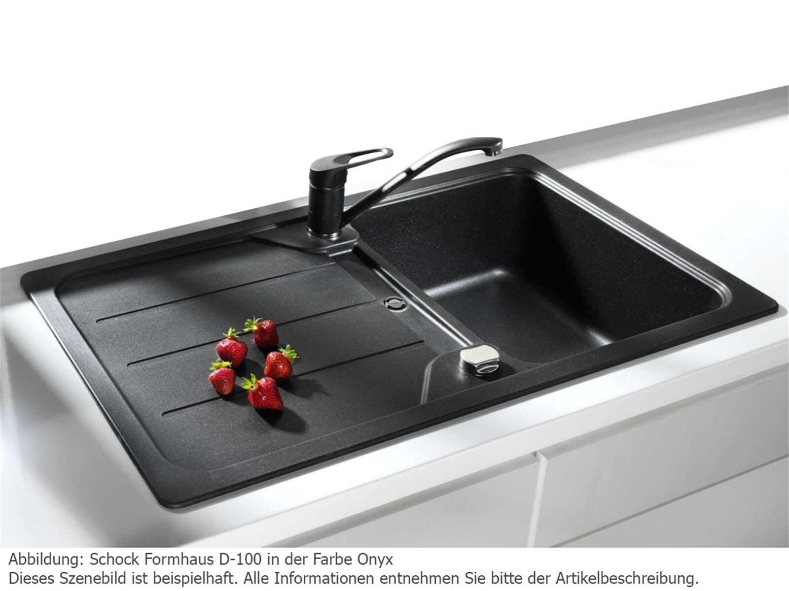 Schock Granitspüle, rechteckig, 86/50 cm, (1 St)