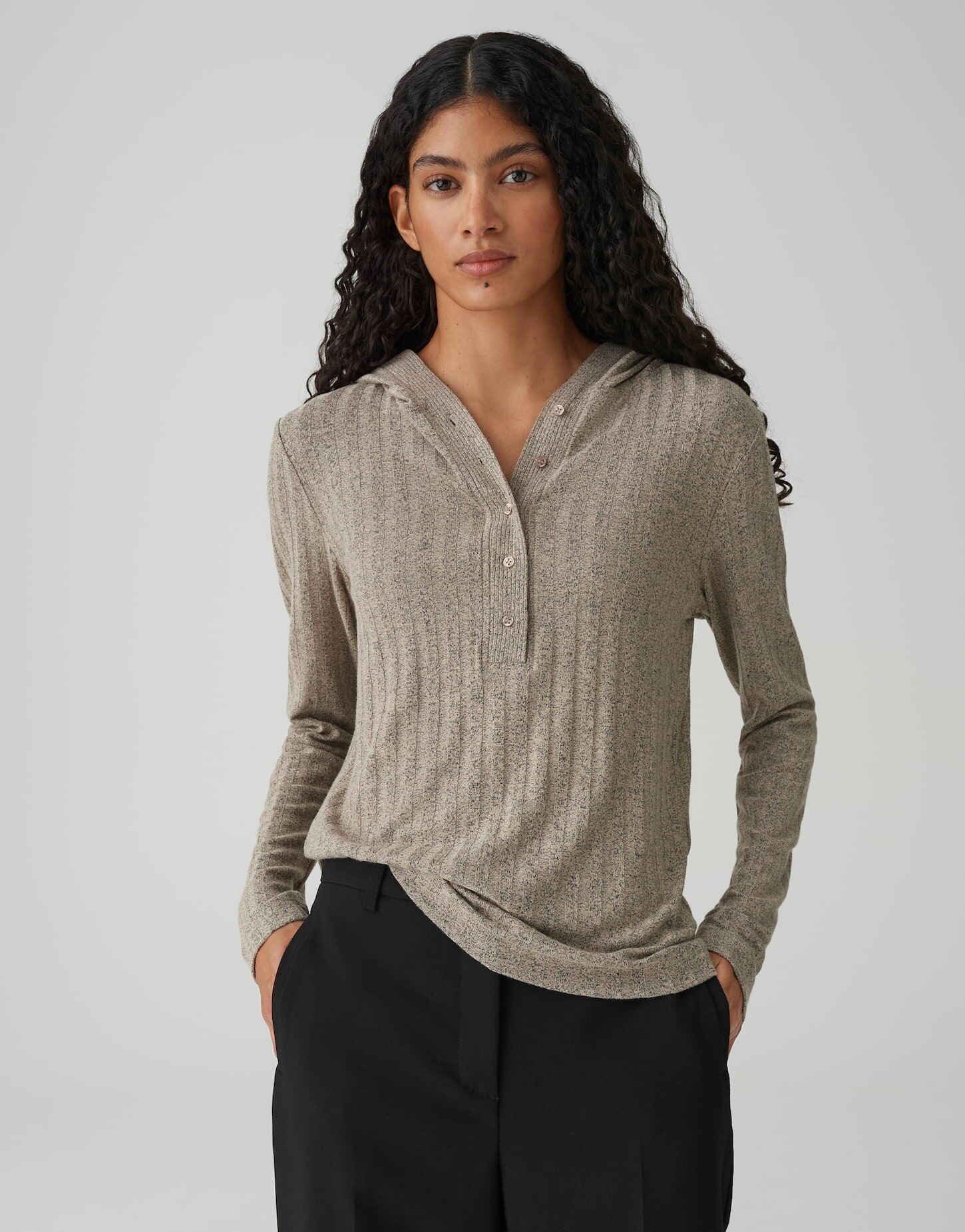 OPUS Kapuzenshirt SIPUZA in Mélange Optik günstig online kaufen