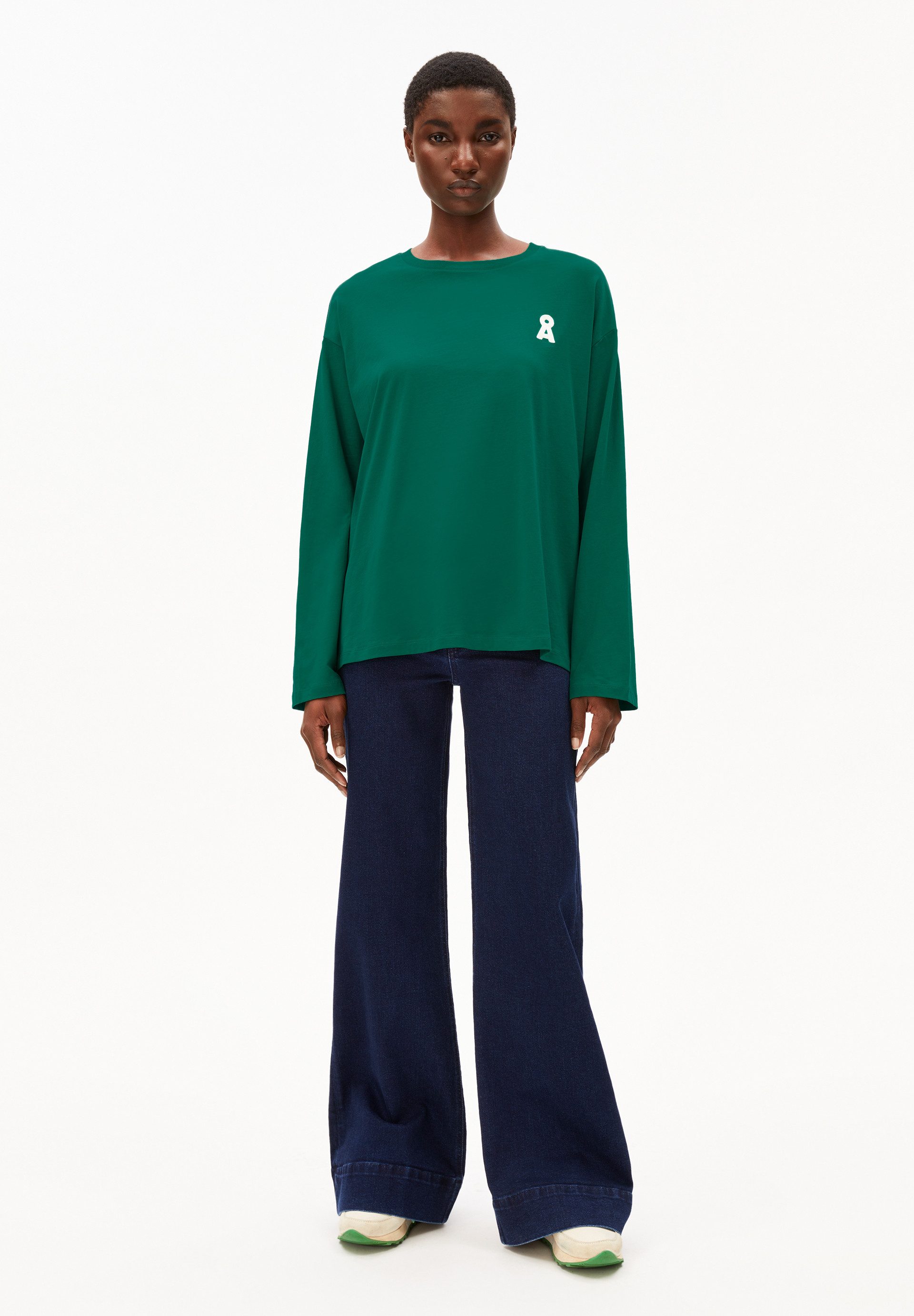 Armedangels Longsleeve ICONIC Å FIETAA Longsleeve aus Bio-Baumwolle Oversized Fit