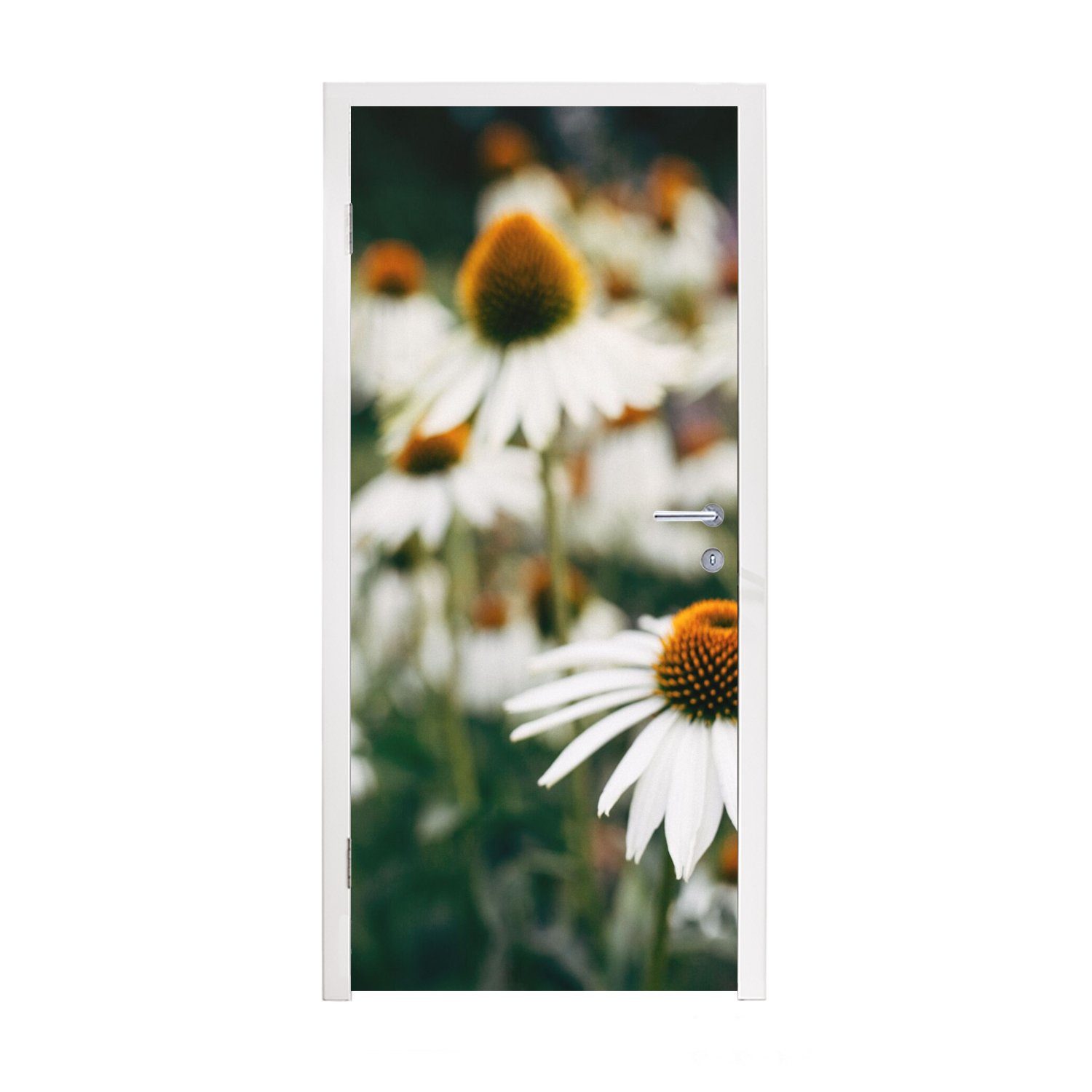 MuchoWow Türtapete Blumen - Herbst - Botanisch, Matt, bedruckt, (1 St), Fototapete für Tür, Türaufkleber, 75x205 cm