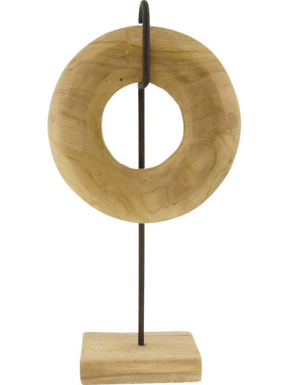 DIJK Dekofigur Dijk Statue Kreis Teakholz 22 x 10 x 44 cm