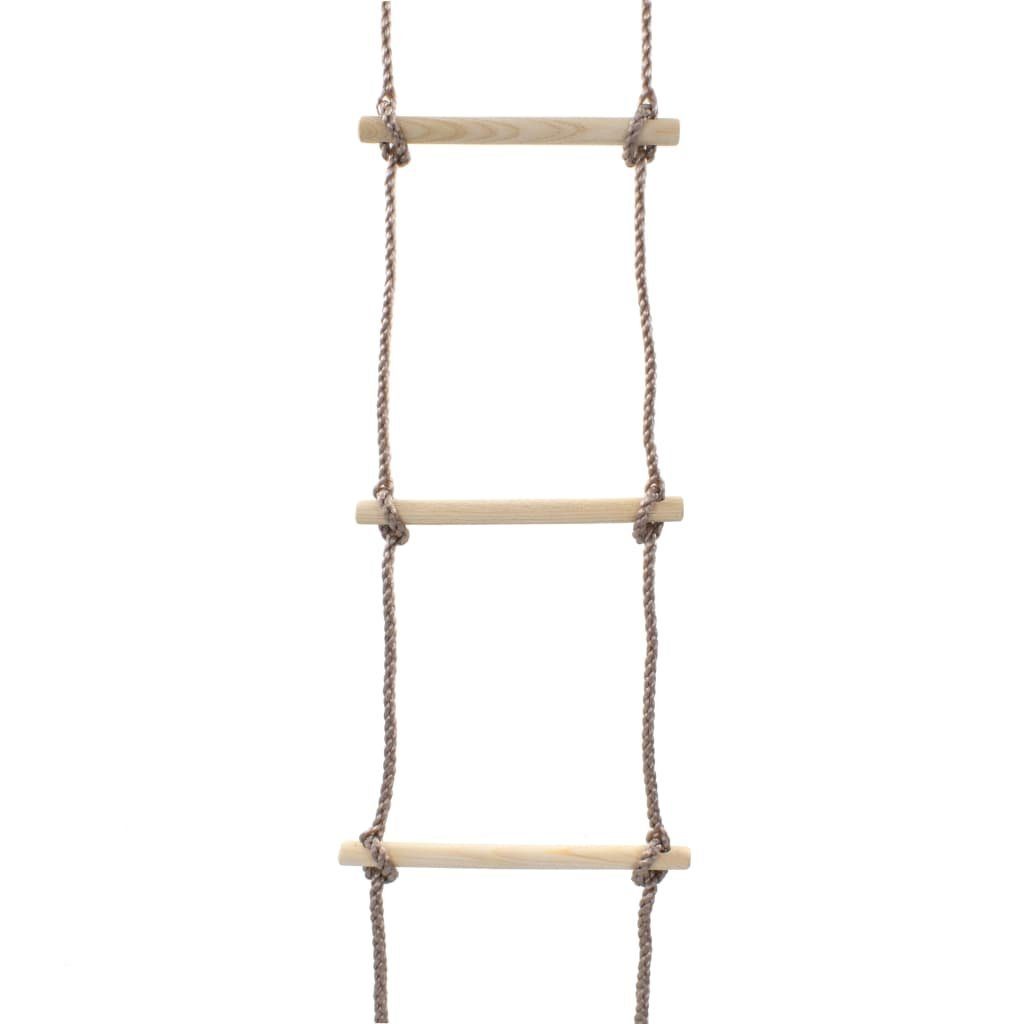 vidaXL Kinder-Strickleiter 290 cm (1-tlg) Holz Kletterseil