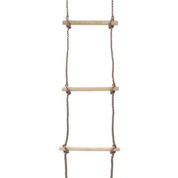 vidaXL Kinder-Strickleiter 290 cm Holz Kletterseil (1-tlg)