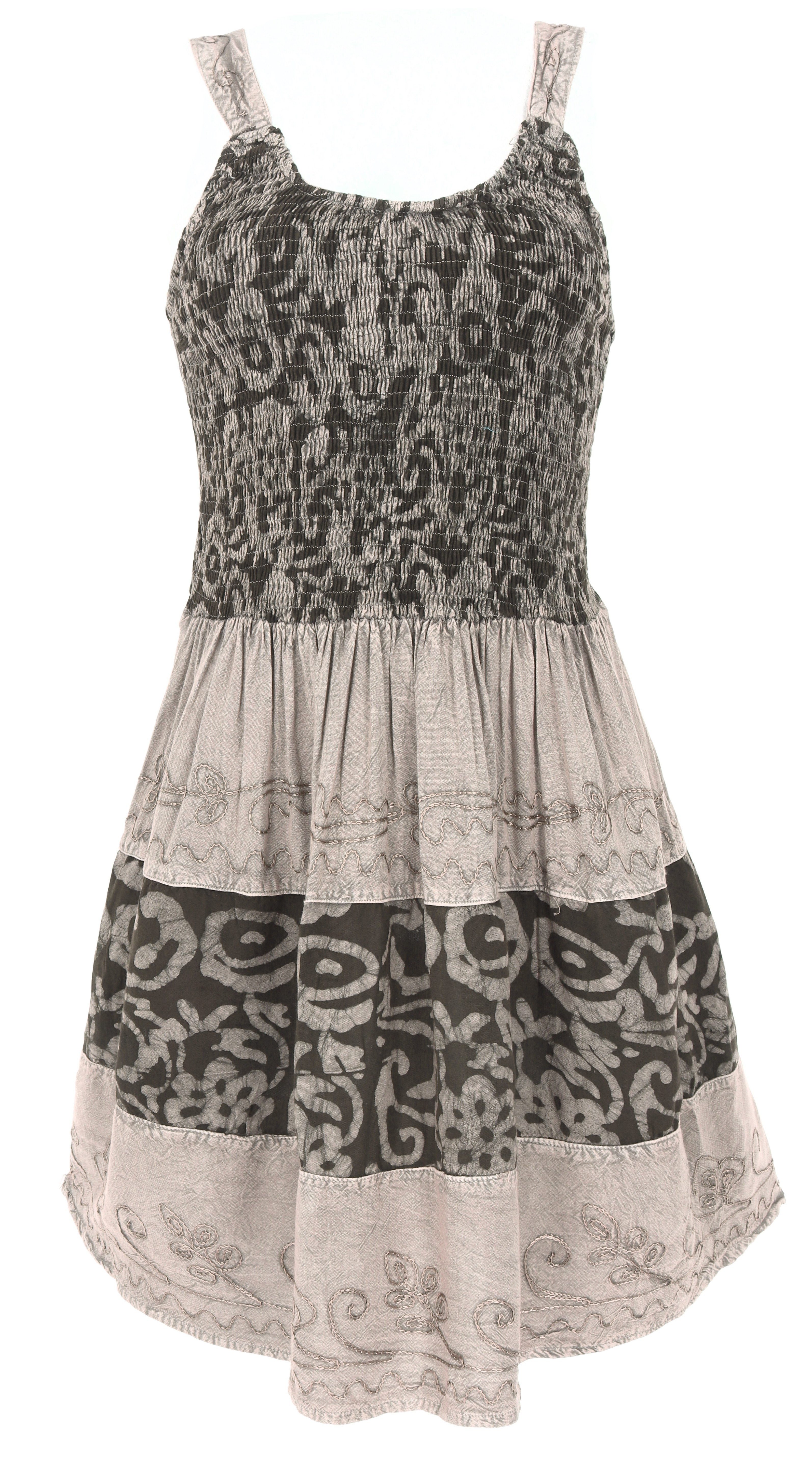 Midikleid Besticktes indisches Minikleid Boho chic,..