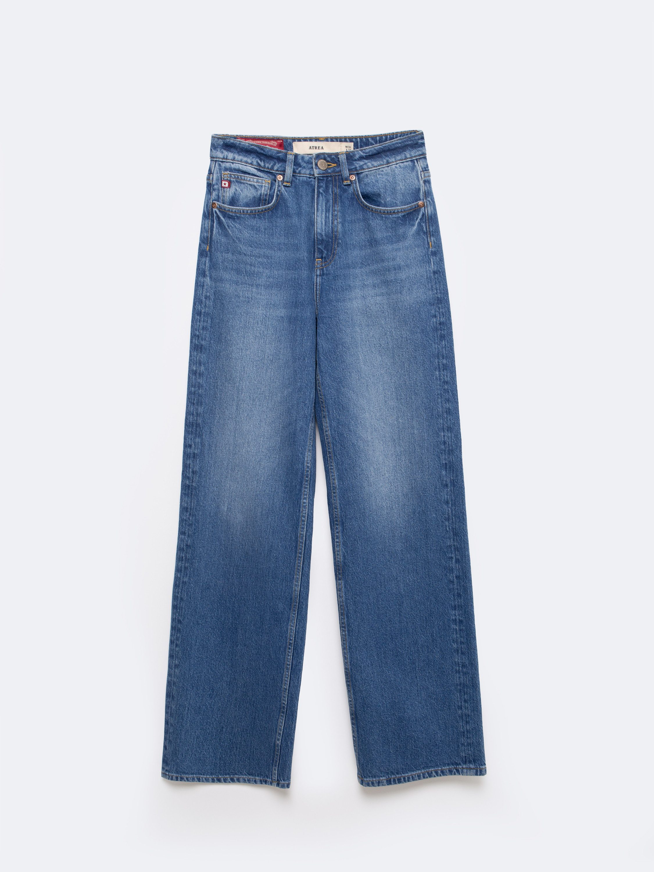 BIG STAR Weite Jeans ATREA hohe Leibhöhe