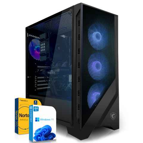 SYSTEMTREFF Basic Gaming-PC (AMD Ryzen 7 5700X, GeForce RTX 3060, 32 GB RAM, 1000 GB HDD, 1000 GB SSD, Luftkühlung, Windows 11, WLAN)
