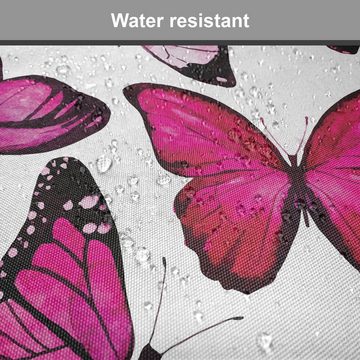 Abakuhaus Stuhlkissen Dekoratives wasserfestes Kissen mit Riemen für Küchensitze, Schmetterling vibrant Aquarell