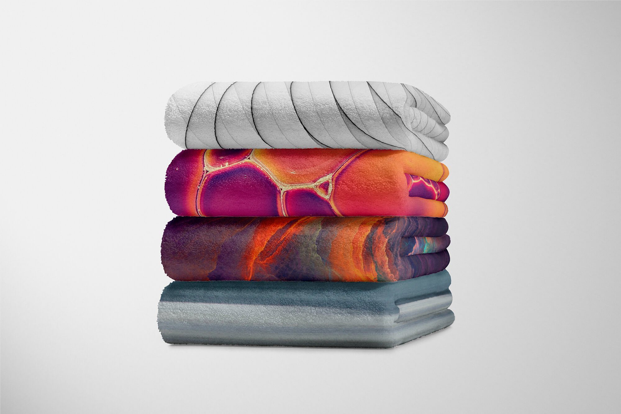 Nebel Abstrakt Saunatuch Baumwolle-Polyester-Mix mit Fotomotiv Universum, Strandhandtuch Sinus Handtuch Handtuch Kuscheldecke Handtücher Art (1-St),