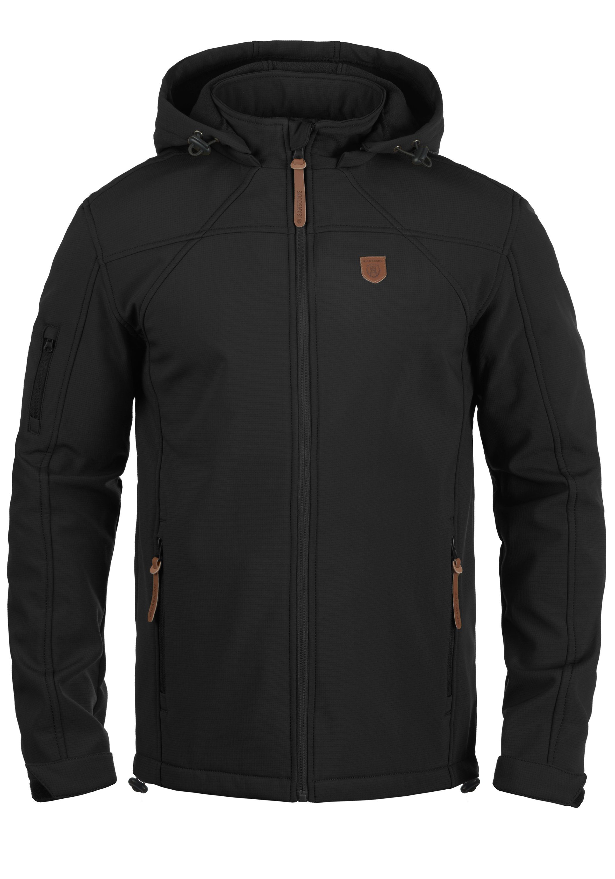 Indicode Softshelljacke IDJonas Übergangsjacke mit abnehmbarer Kapuze