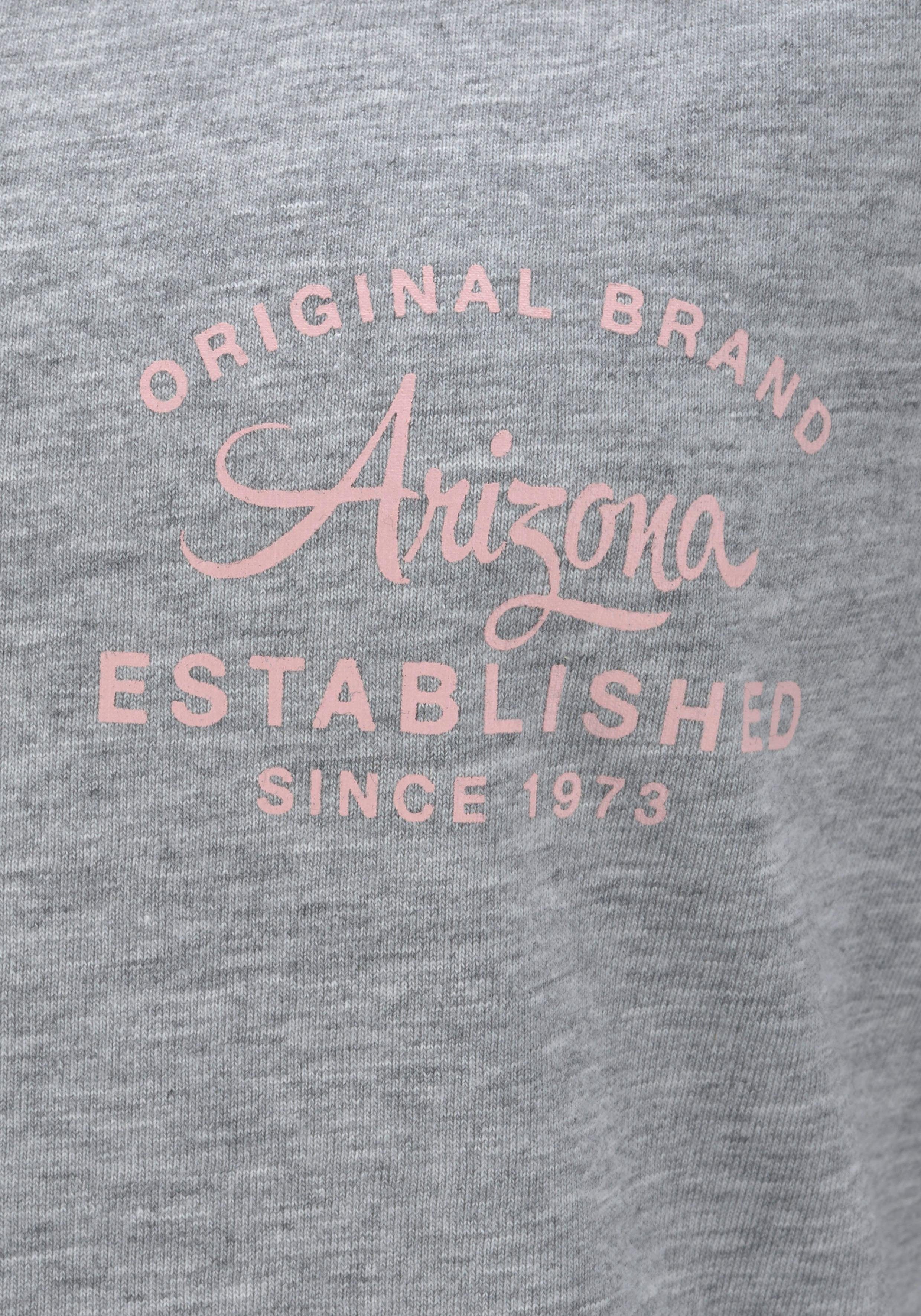 mit Nachthemd Arizona Raglanärmeln grau-rosa