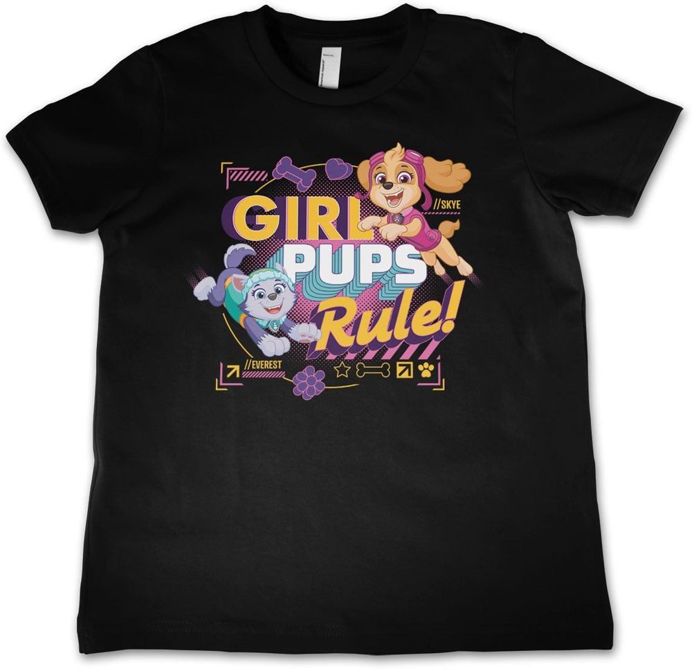 PAW PATROL T-Shirt Paw Patrol Girls Pups Rule Kids Tee