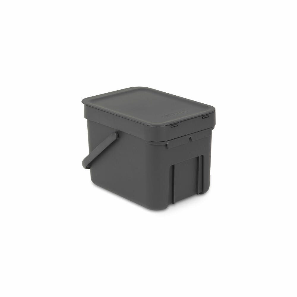 Brabantia Mülleimer Sort & Go Grey 6 L