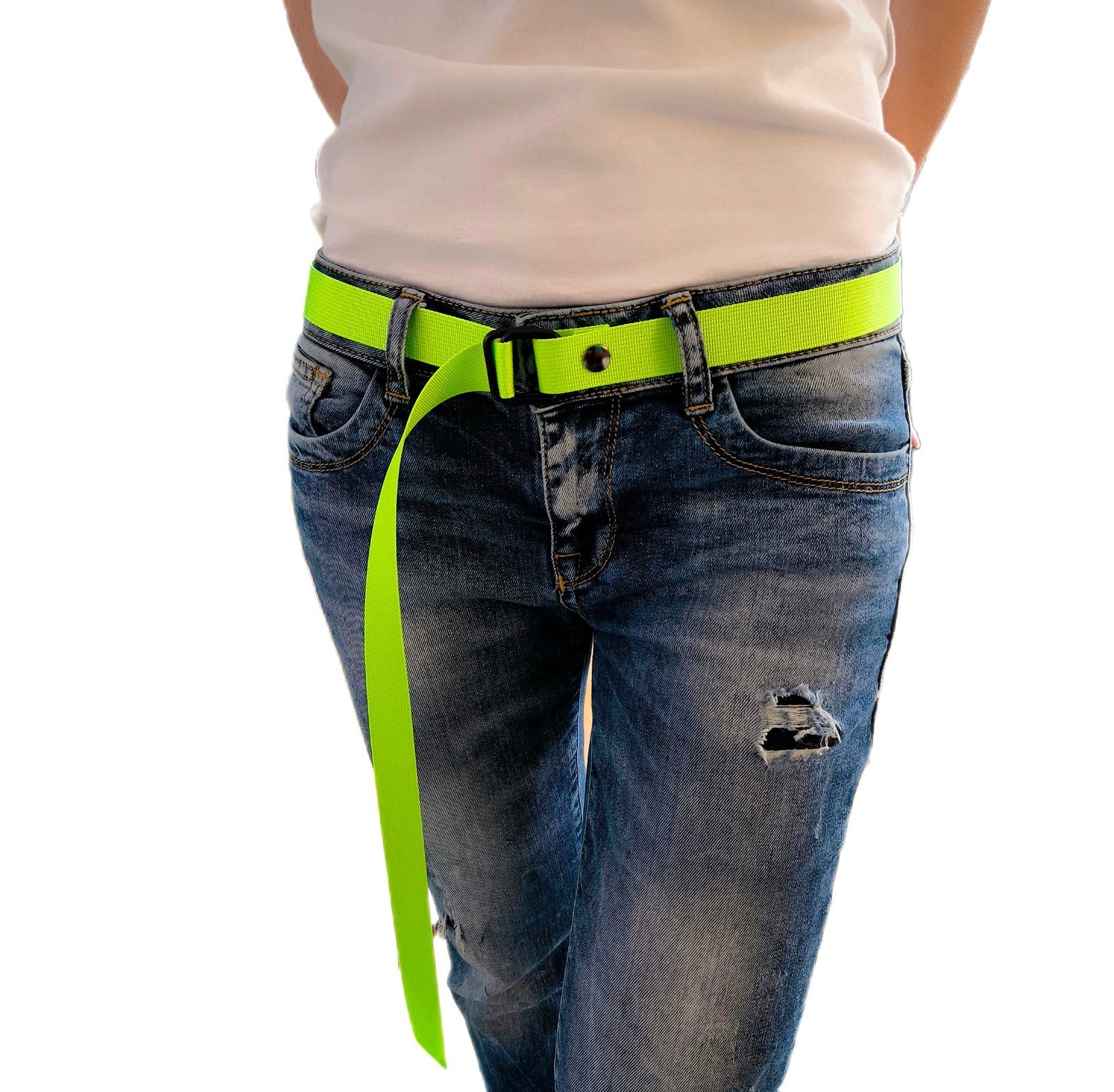 PaulZdrada Stoffgürtel Sport Gürtel Jeansgürtel Premium Stoffgürtel Unisex (1x Gürtel) Sportlich - Modern - Hit Sommer