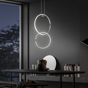 WOFI LED Pendelleuchte, LED-Leuchtmittel fest verbaut, Neutralweiß, Pendellampe LED Hängeleuchte Esstischlampe Deckenlampe Wohnzimmer