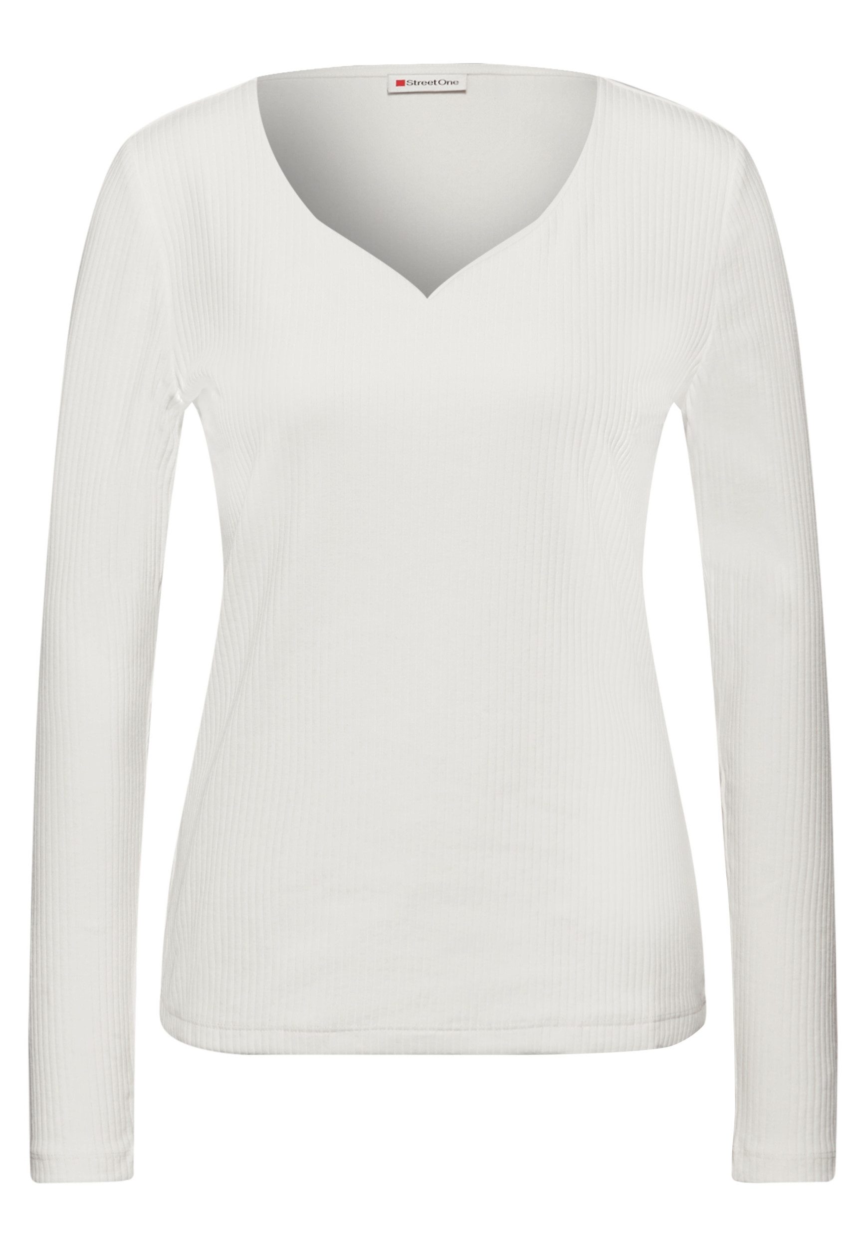 STREET ONE Langarmshirt LTD QR heart shape rib shirt l günstig online kaufen