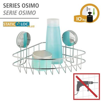 WENKO Eckregal Static-Loc® Plus Osimo, Badezimmer-Ablage, Befestigen ohne bohren