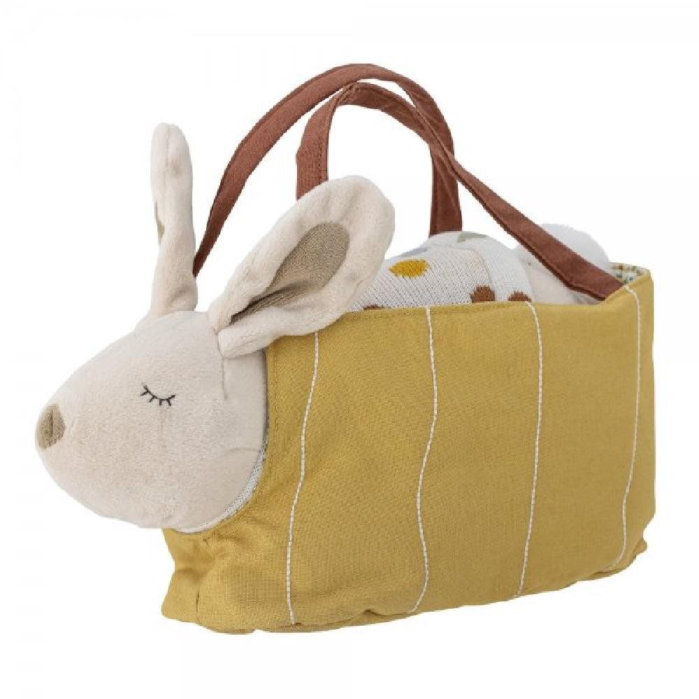 Bloomingville Osterhase Kuscheltier Hase Villja mit Tasche