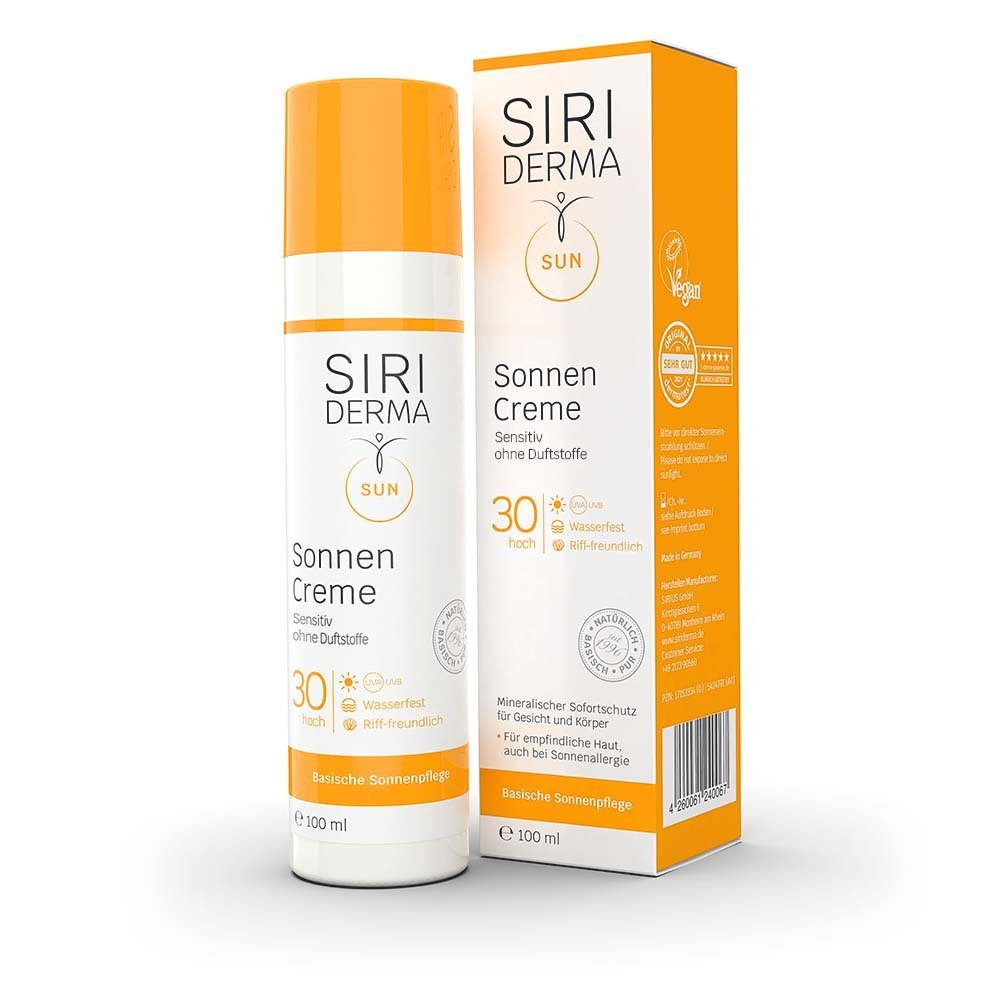- Siriderma ohne 30, LSF30 ohne Sonnenschutzpflege, Sofortschutz Nanopartikel Sonnencreme mit Duft Siriderma LSF Mineralischer 100 Hautcreme ml