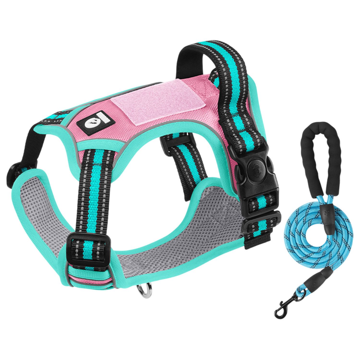 Refttenw Hunde-Geschirr Verstellbares Katzengeschirr Ausbruchsicher,Hundege günstig online kaufen