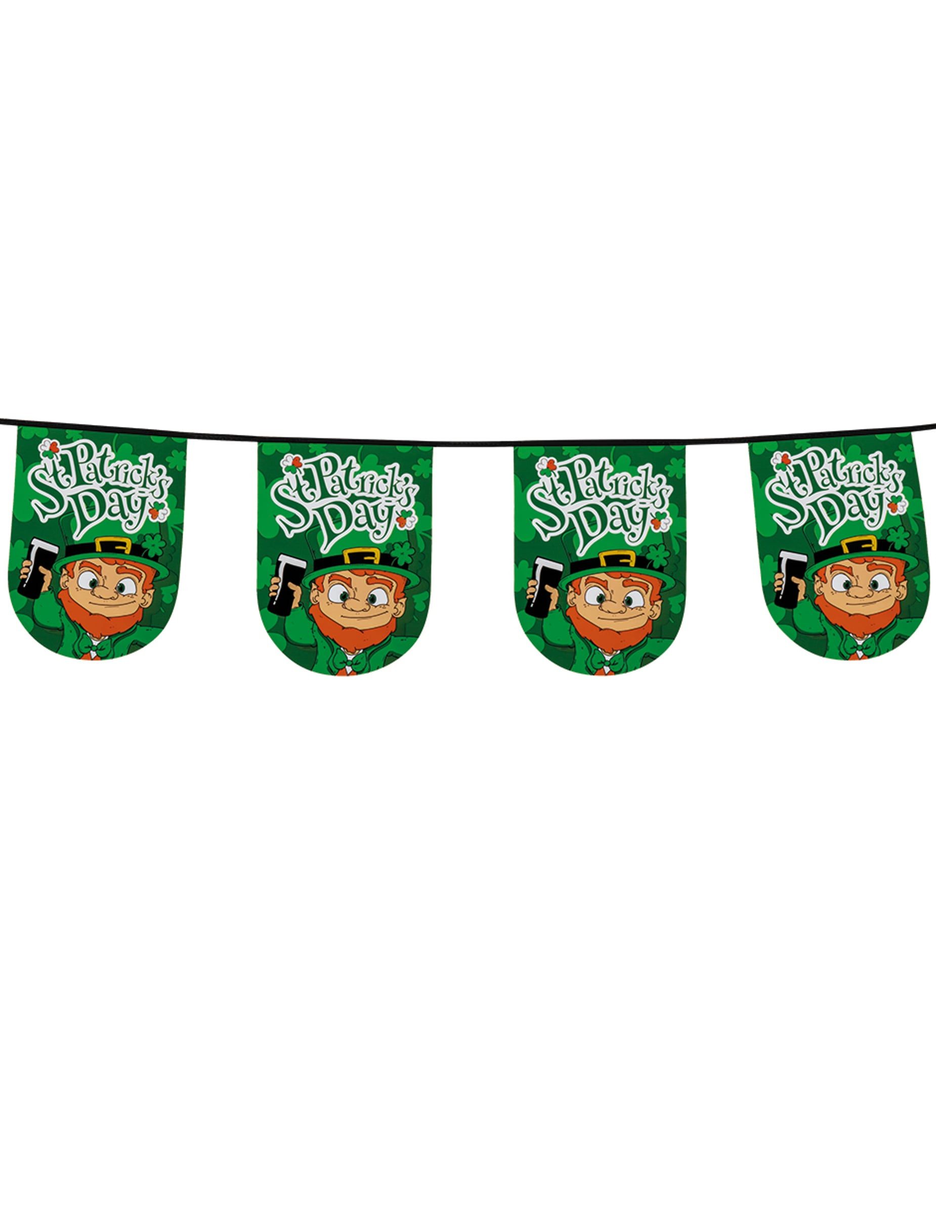 Boland Kostüm Saint Patrick's Day Girlande Partydeko 6 m