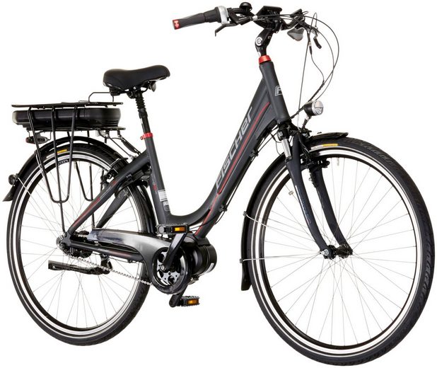 fischer fahrrad mit mittelmotor und rücktritt