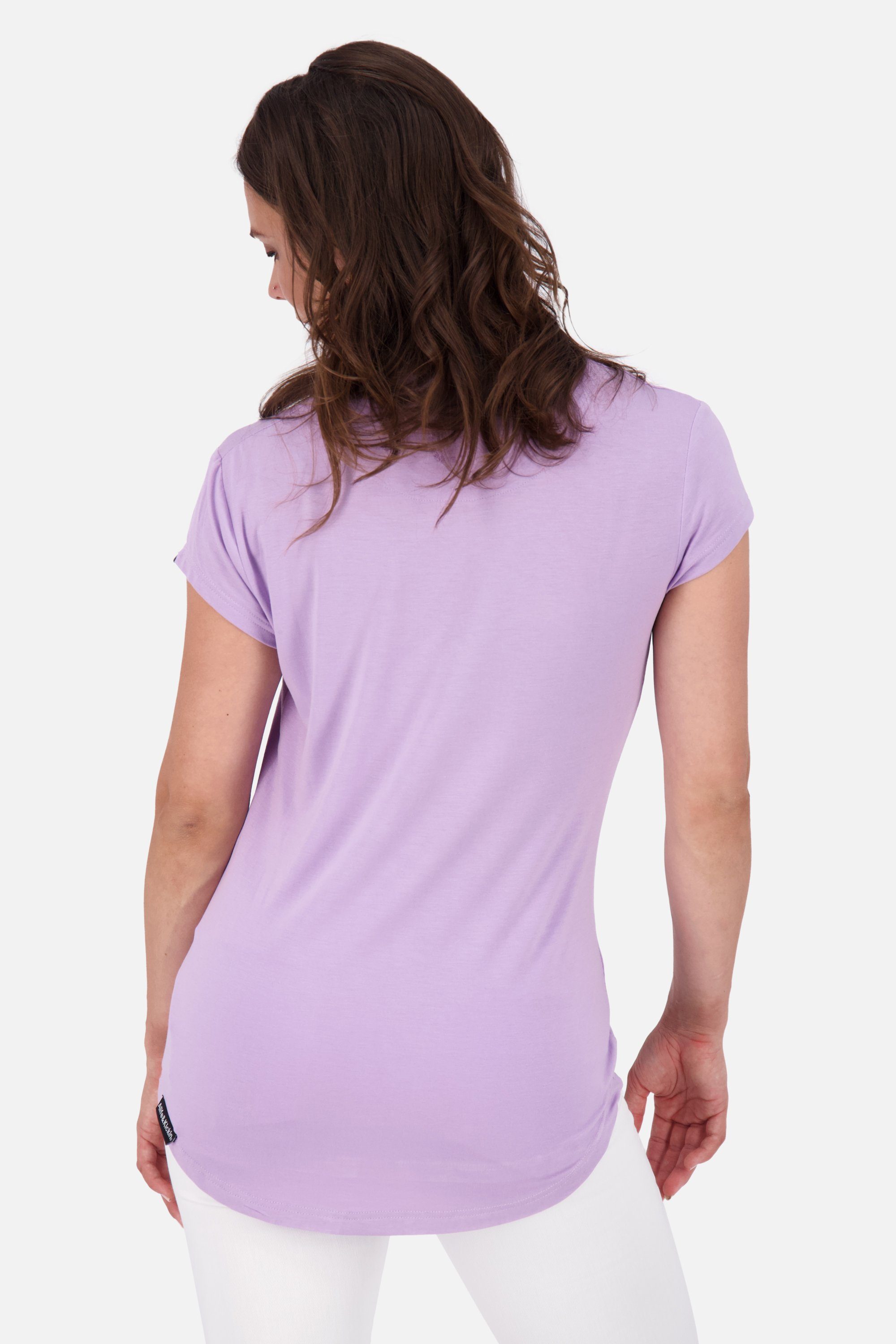 Alife & Kickin Rundhalsshirt digital lavender Kurzarmshirt, Shirt A MimmyAK Shirt Damen