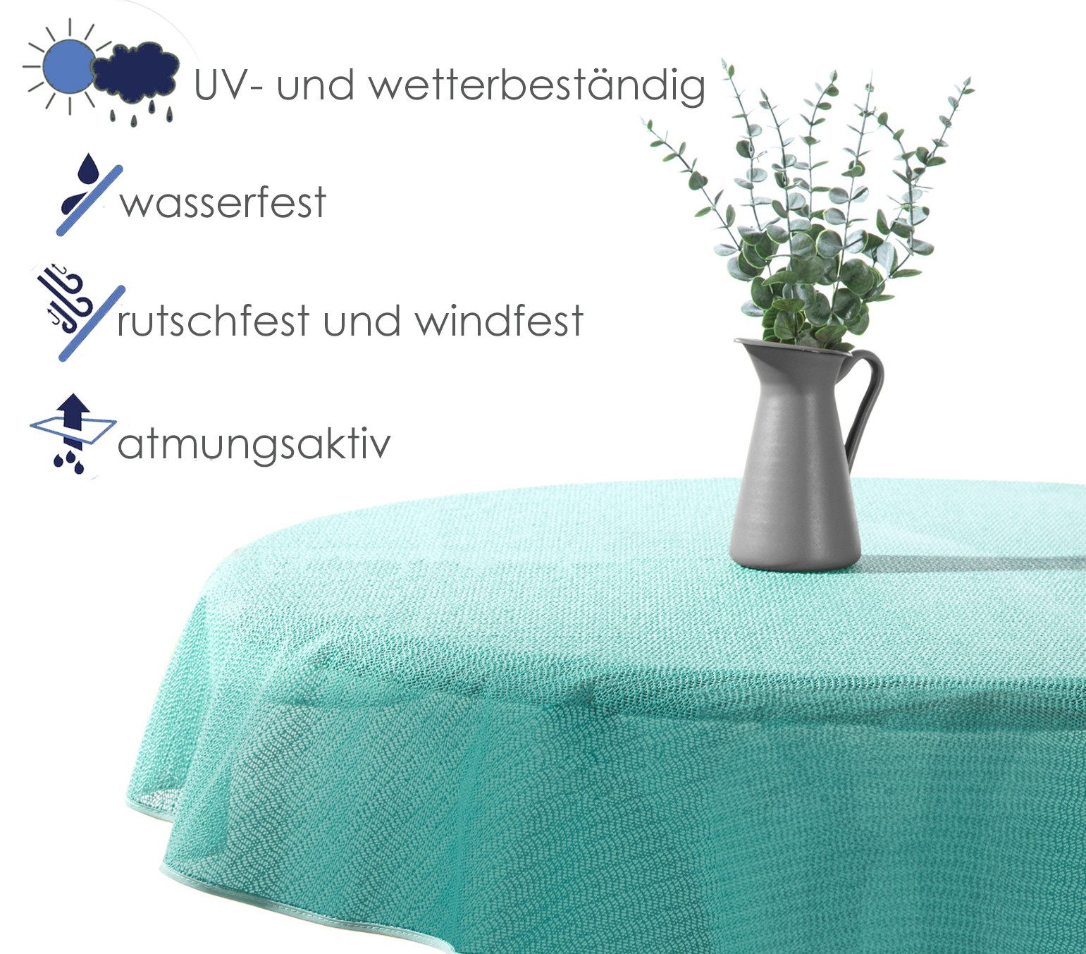 heimtexland Gartentischdecke Outdoor Tischdecke Garten Balkon Camping Tisch günstig online kaufen