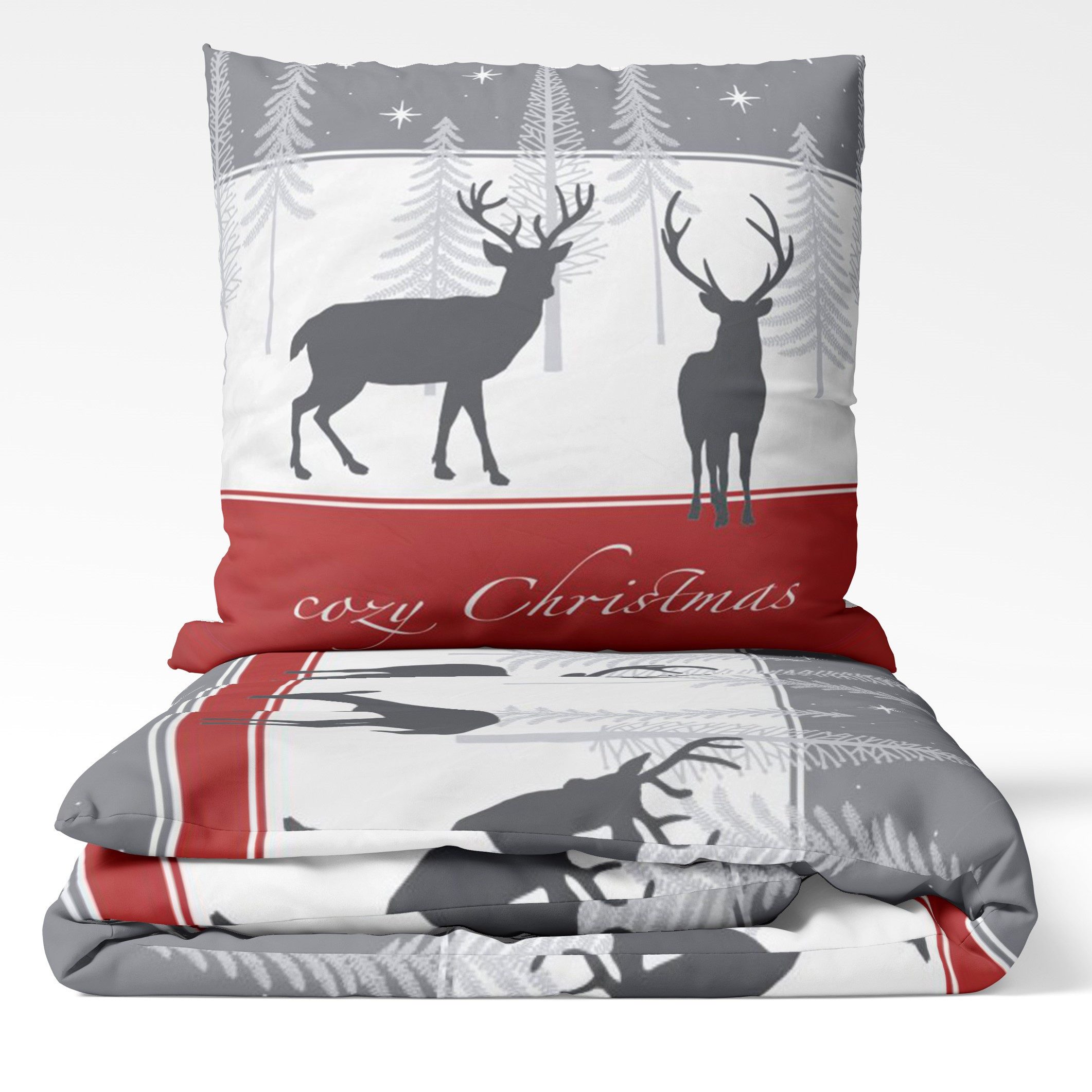 LINKHOFF Bettwäsche Winter Weihnachtsbettwäsche Cosy Christmas 135x200cm / günstig online kaufen