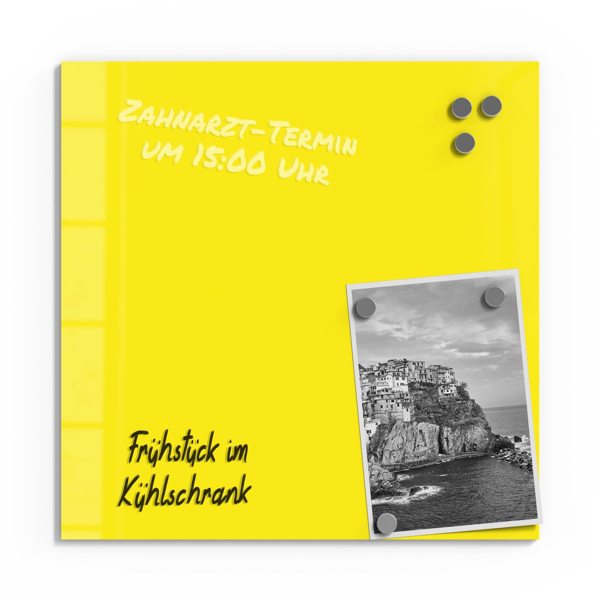 DEQORI Magnettafel 'Unifarben - Gelb', Whiteboard Pinnwand beschreibbar günstig online kaufen