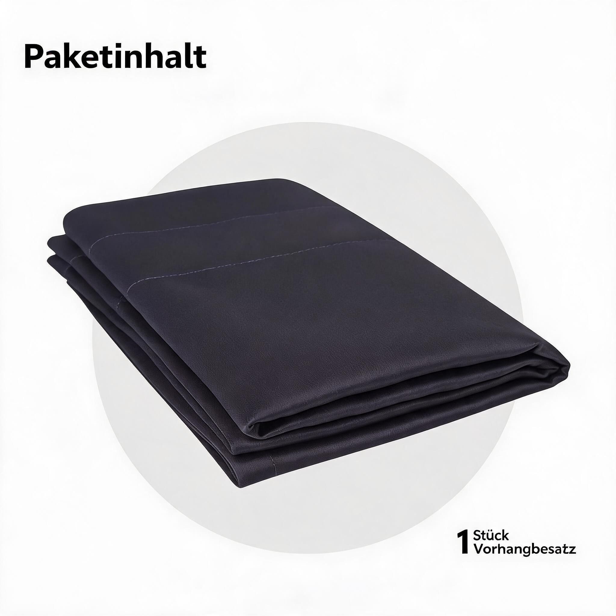 GarveeMore Gardine Verdunkelungsvorhang Scheibengardine Panneaux Kuvertstore, Thermoisolierende Verdunkelungsvorhänge für Küche und kleine Fenster – Bild 4 von 5