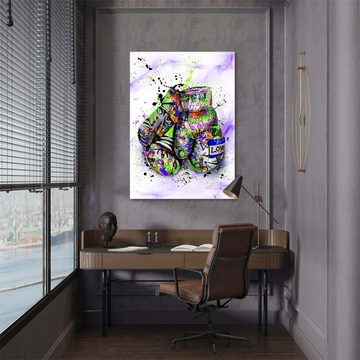 ArtMind XXL-Wandbild GRAFFITI BOXING, Premium Wandbilder als Poster & gerahmte Leinwand in verschiedenen Größen, Wall Art, Bild, Canvas
