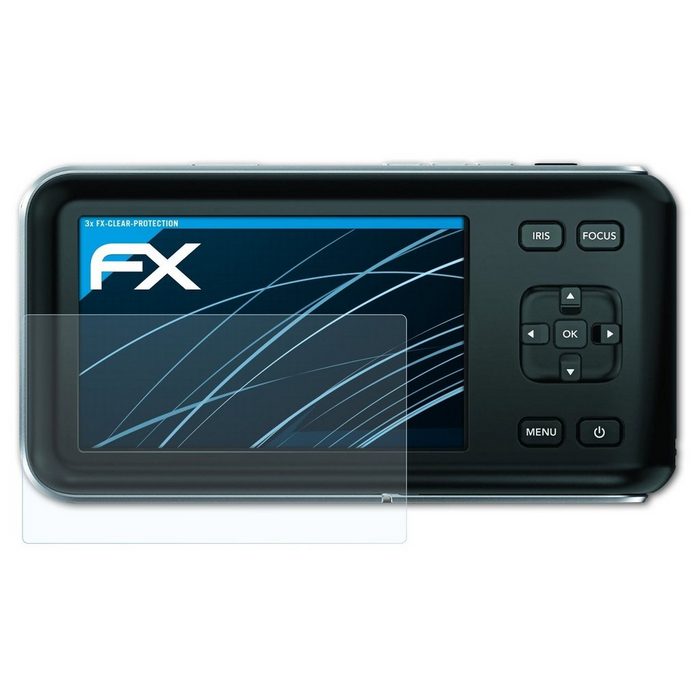atFoliX Schutzfolie Displayschutz für Blackmagic Pocket Cinema Camera (3 Folien) Ultraklar und hartbeschichtet