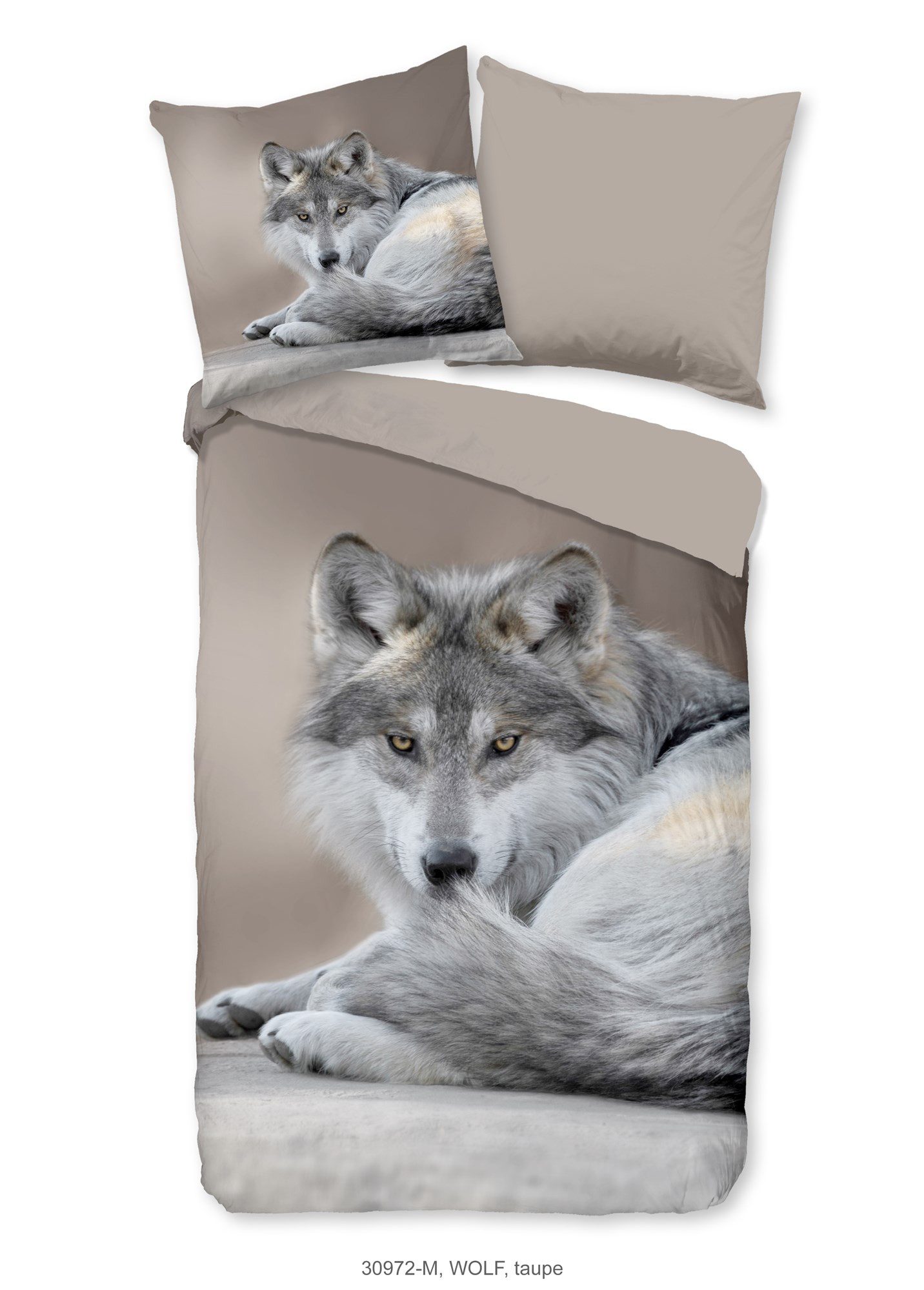 PURE luxury collection Bettwäsche Bettwäsche-Set Wolf, günstig online kaufen