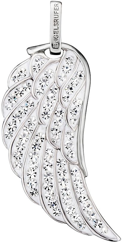 Engelsrufer Flügelanhänger »Bright like a diamond, FLÜGEL CRYSTAL SILBER, ERW-L3-01-ZI«, mit ...
