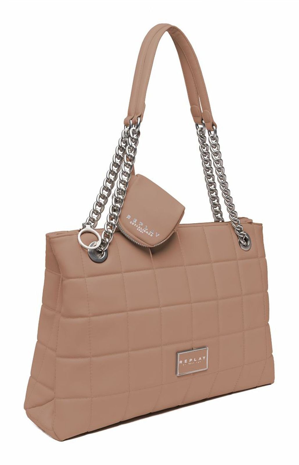 Replay Schultertasche (Set, 2-tlg) Dirty Pale Beige