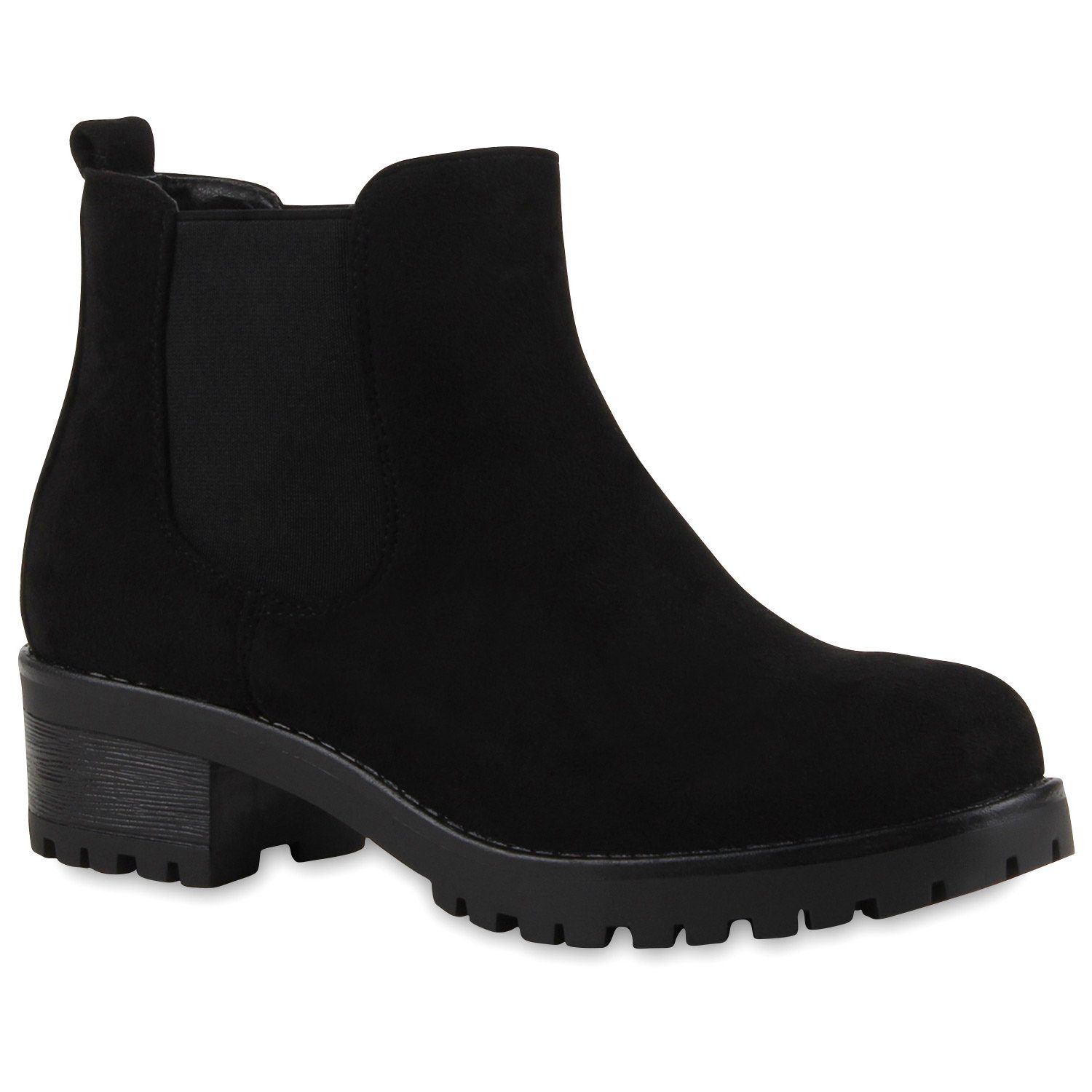 VAN HILL 79017 Chelseaboots Bequeme Schuhe Schwarz | Chelsea-Boots