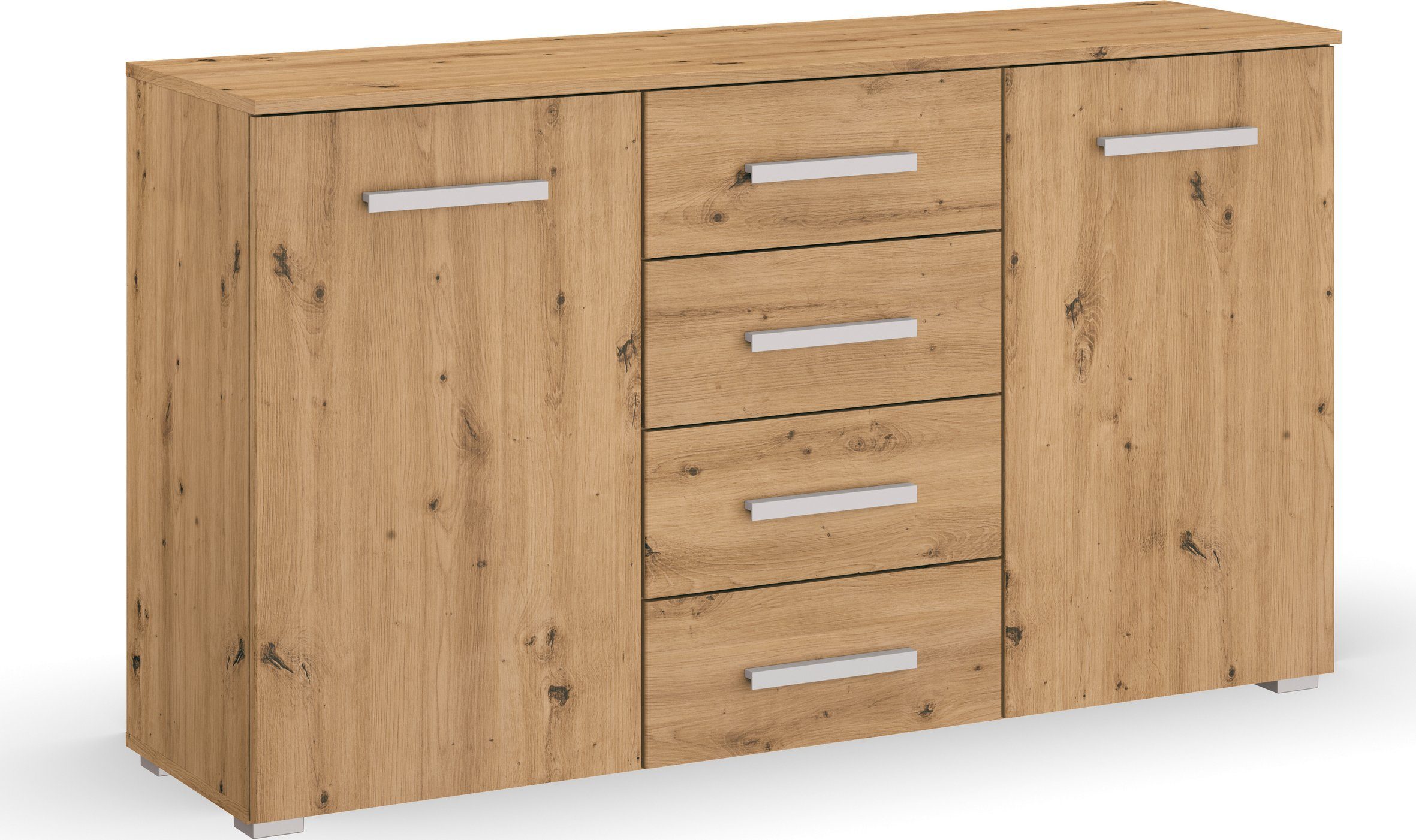 Schubkastenkommode Sideboard Kommode Kombikommode KOLUNA mit Dekorfront