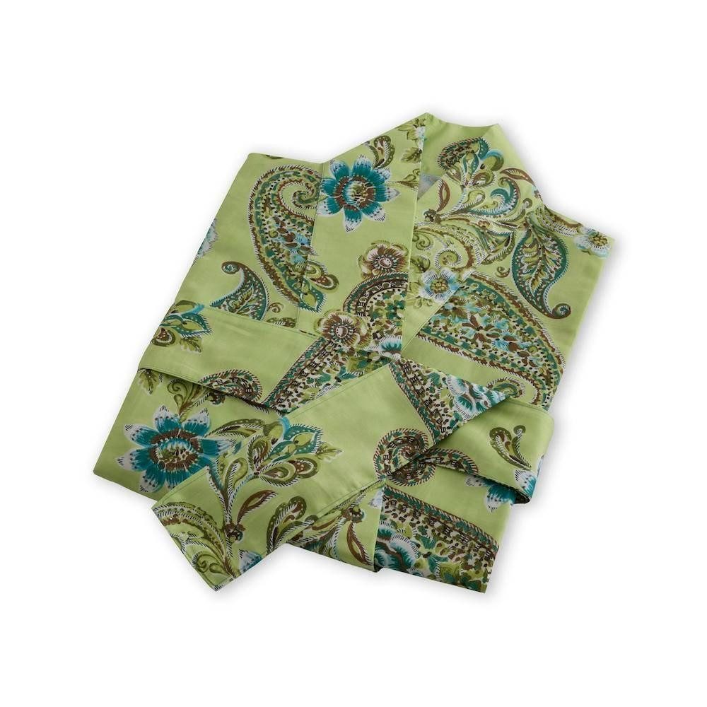 Bassetti Kimono Kimono Rapallo V1 von Bassetti S/M, 130 cm, Mako Satin, im Geschenkkarton, Bindegürtel