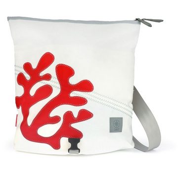 360Grad Strandtasche Einkaufstasche Strandtasche Tender City Weiss Rot Koralle, recycling