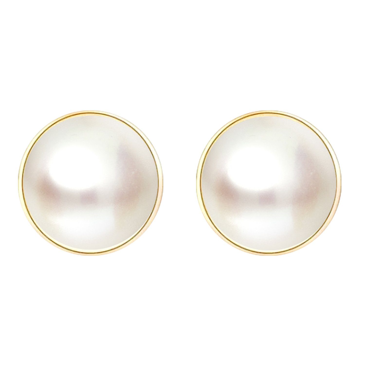 LÖB Perlenohrringe 925 Silber Gold Ohrstecker Tropfen Zuchtperlen Perlen Pe günstig online kaufen