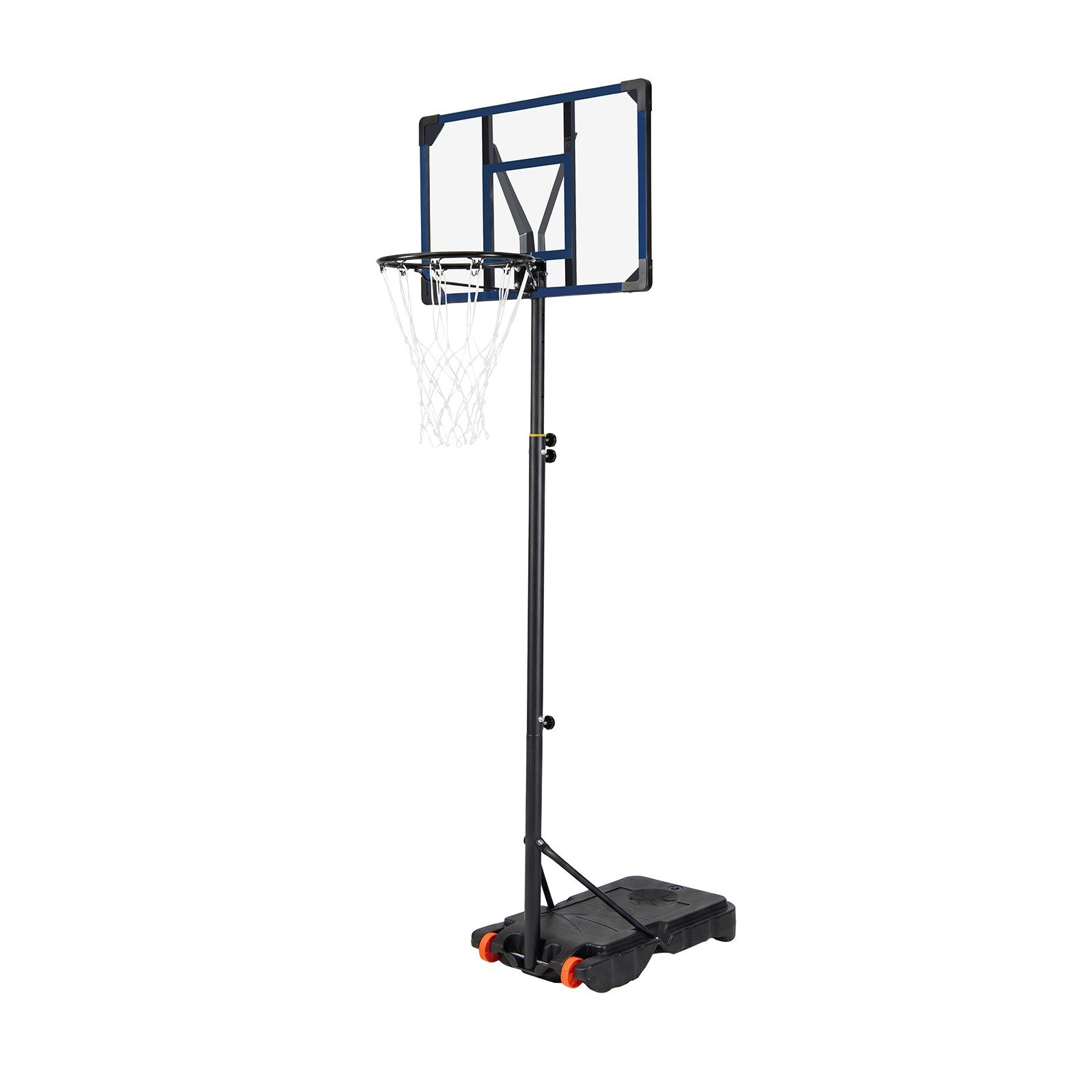 COSTWAY Basketballkorb, Basketballständer mit Rollen & 206-273,5 cm höhenverstellbar