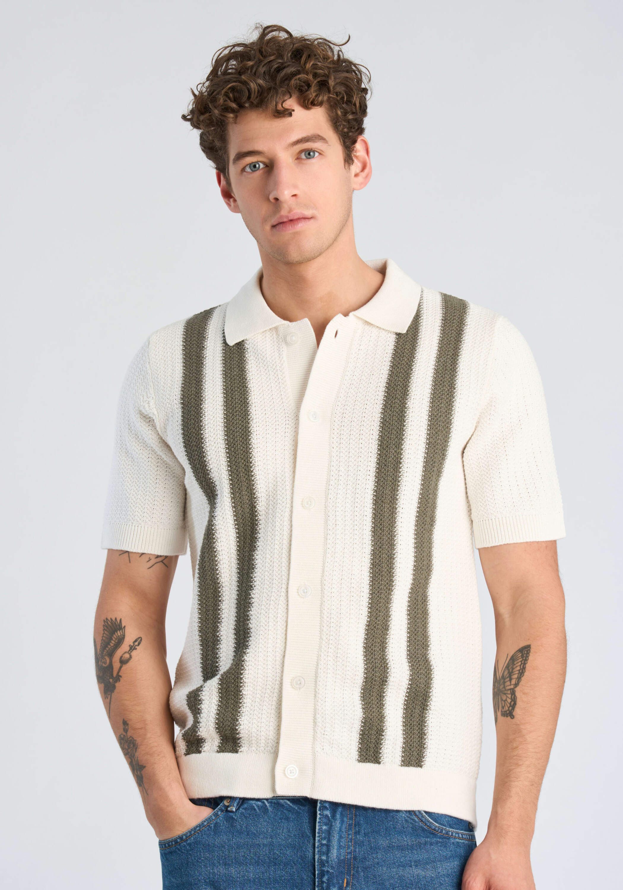 LINDBERGH Cardigan Cardigan (Kurzarm) Relaxed Fit