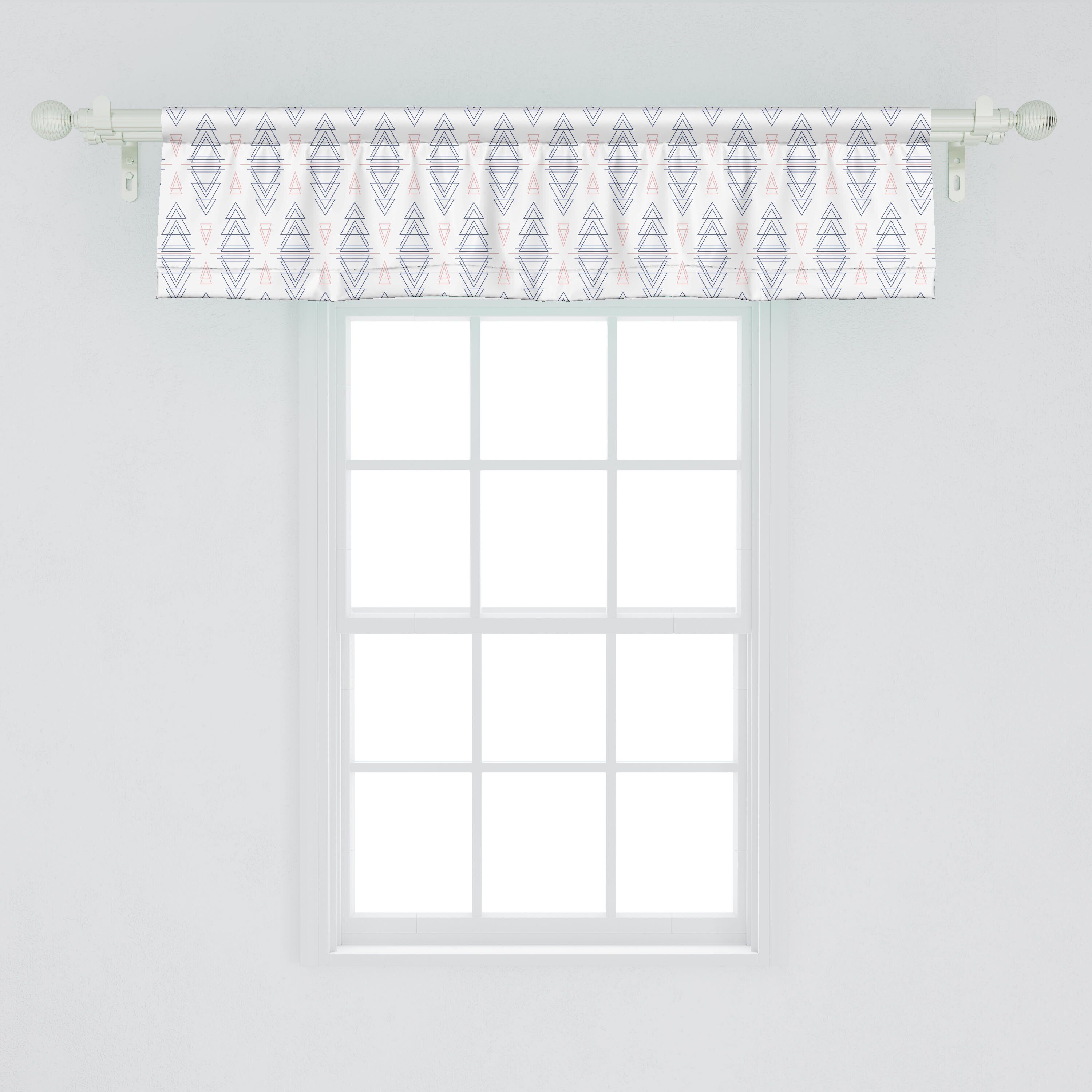 Scheibengardine Schlafzimmer Dekor Geometrische Microfaser, und Vorhang für Volant Abakuhaus, Serien Pfeil Stangentasche, Formen Küche mit