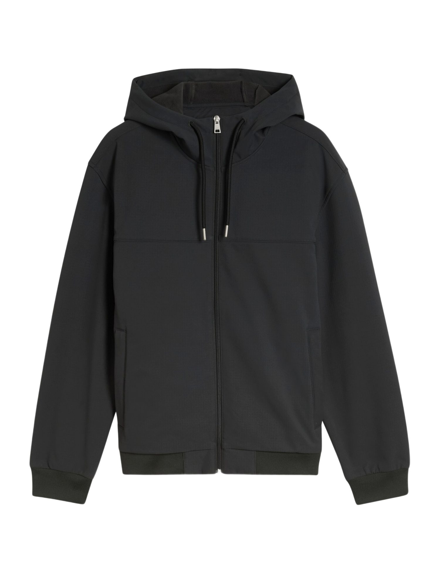 TOM TAILOR Denim Outdoorjacke O schwarz,Outdoor,Polyester,Unifarben,Kapuze,Lang,Regular Fit