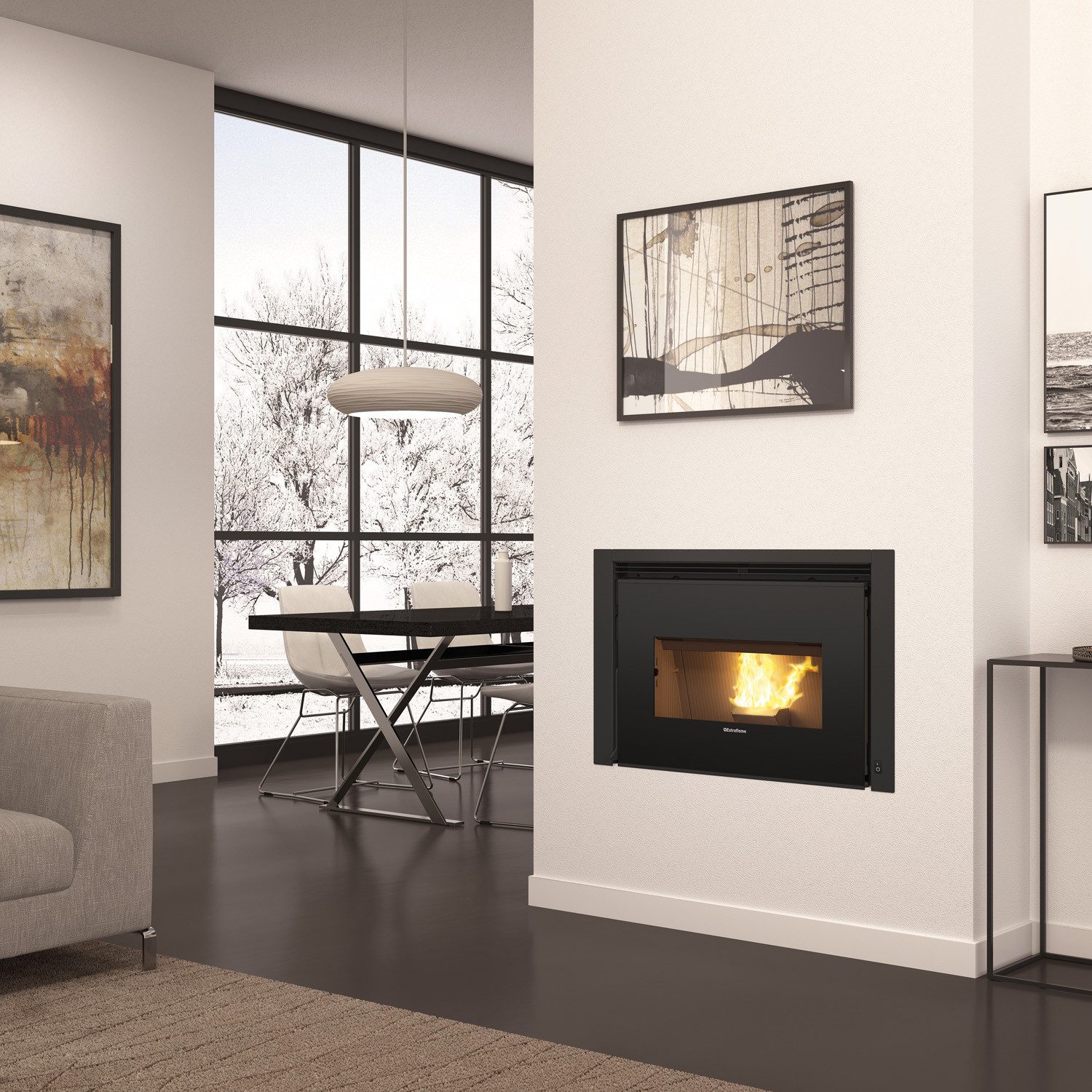 Extraflame pellet stove Extraflame Comfort P85 Plus pellet insert, 12 kW, pellet insert