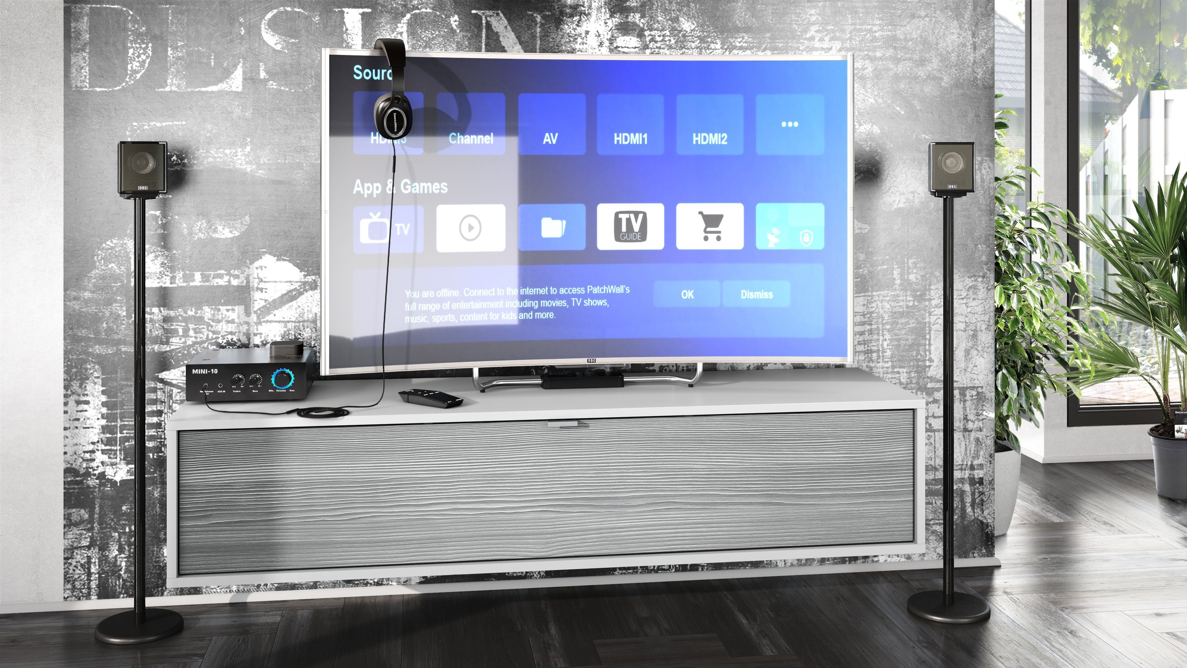 Vladon Lowboard Lana 1400 (TV-Kommode, mit günstig online kaufen