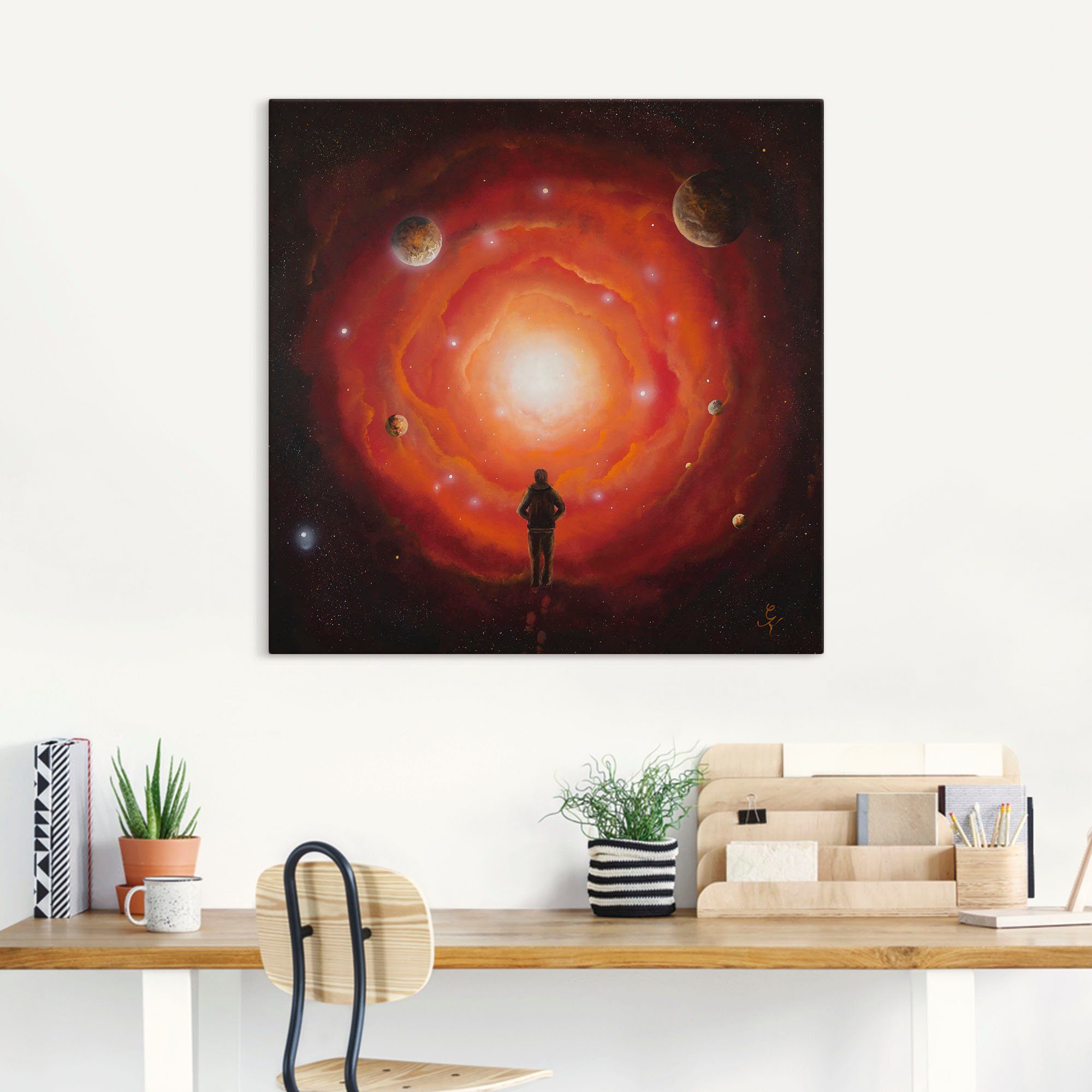 Artland Wandbild »Ausblick«, Bilder von Planeten (1 Stück), in vielen Größen & Produktarten - Alubild / Outdoorbild für den Außenbereich, Leinwandbild, Poster, Wandaufkleber / Wandtattoo auch für Badezimmer geeignet-HomeTrends