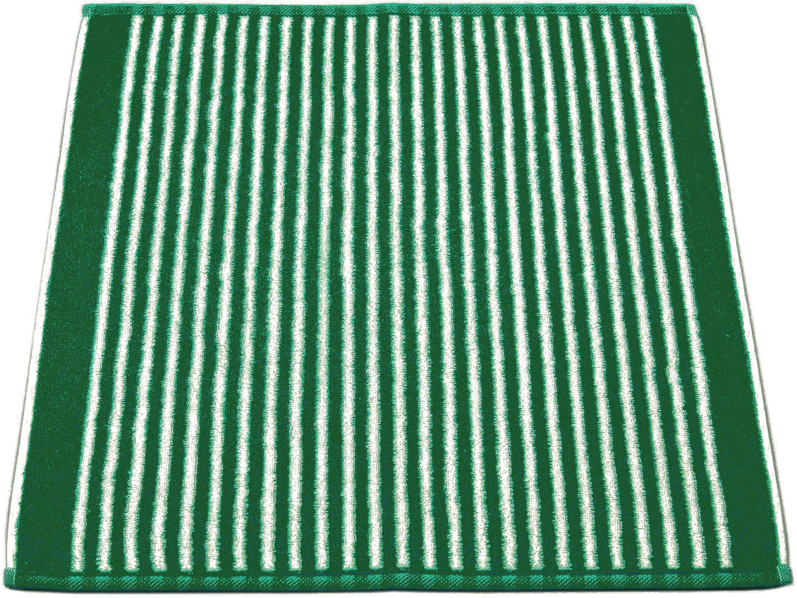 ROSS Geschirrtuch (Streifen) 1x grün 3-tlg), Exclusiv, 2 (Karodesign) Geschirrtücher Küchen-Frottiertuch und (Set