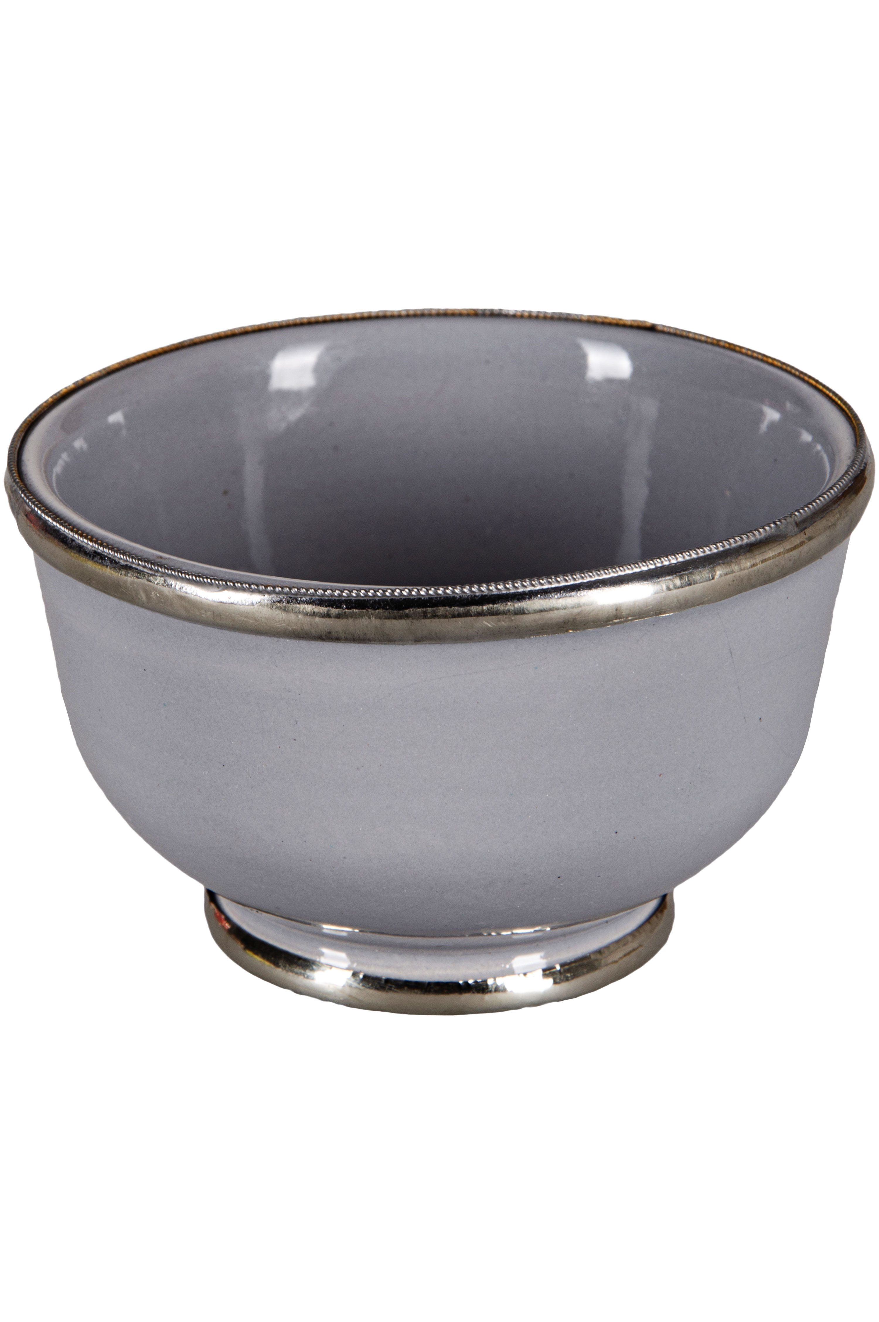 Marrakesch Orient & Mediterran Interior Dipschale Orientalische Dip Dessert Schale Cariba Grau, Keramik, (1-tlg), Handarbeit